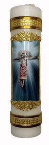 Cirio Cristo Crucificado (8"x2")