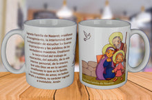 Sagrada Familia de Nazaret - Taza de cerámica con oración