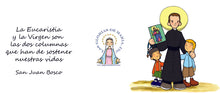 San Juan Bosco - Taza de cerámica con frase del santo