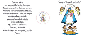 Virgen de la Caridad - Taza de cerámica con oración al Señor e invocación a la Virgen María